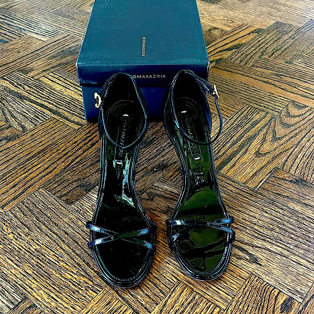 BCBG Maxazria Marcia Patent Sandal - Size 7